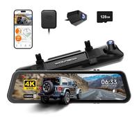 Dashcam Rétroviseur WOLFBOX G900 Pro 12"" 4K avec WiFi 5.8GHz et Carte 128GB