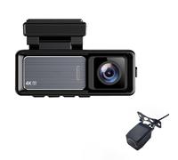 Dashcam Voiture pour Renault Duster Clio Logan Fluence Latitude Sandero Koleos 2000-2024, Dashcam Voiture Double Canal 4K Avant + 1080P Arrière avec Capteur G, Enregistrement en Boucle