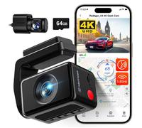Dashcam Voiture REDTIGER A4 4K Avant + Arrière, WiFi 5G, GPS Intégré, Écran Tactile, Vision Nocturne, Carte 64Go Offerte