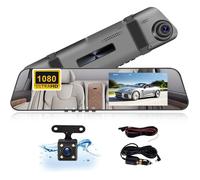 Dashcam Voiture Rétroviseur - TWINBIRD - Camecho - 4,5"" Full HD 1080P - Caméra Avant/Arrière Étanche