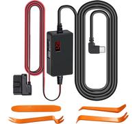 Dashcam Wiring Kit Type C Onboard Camera 12V-30V to 5V Car OBD2 Power Cable for Dashcam USB C with 24 Hours Monitoring Low Voltage Screen Protection