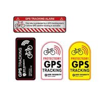 Dashcamm Autocollants d'avertissement - Étiquettes antivol réfléchissantes, décalcomanies de suivi GPS | Avis de sécurité pour voiture, camping-car, camion, moto - Panneau d'enregistrement de caméra