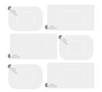 Dashcamm Lot de 6 films autocollants pour pare-brise de voiture en PET transparent sans adhésif pour fixation sur verre