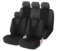 DASHENGFANG 9 Pièces Set Complet Housses De Siège Voiture, pour VW Golf Sportsvan 2014 2015-2019 2020 Housses Siège Avant Et Arrière Voiture, Auto Couvre Sieges Accessoires Interieur,5SeatsBlack