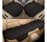 DASHENGFANG Housses de Siège de Voiture,pour MG EHS 2018-2023 Nonslip Confortable,Protecteurs de Siège Interieur,Avant et Arrière Housses Siège,Front Row + Back Row 3pcs Blackgolden