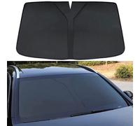 DASHENGFANG Parasol de Voiture Pare-Brise Avant, pour Audi A4 B9 2017 2018 2019 2020 2021 2022 2023 2024 Portable Pliable Soleil De Fenêtre Avant De Voiture Parechaleur Intérieurs,Black