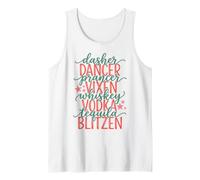 Dasher Dancer Prancer Vixen Whiskey Vodka Tequila Blitzen Débardeur
