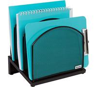 Dasher Products Organisateur de Bureau Trieur de Dossiers - Rangement de dossiers, 5 sections verticales pour classeurs, chemises, cahier. Pour la maison, bureau, école, commerce