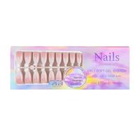 DASHIELL Faux ongles courts, ongles pour femmes - 15 tailles renforcées faux ongles dégradés couleur ongles conseils,Ongles dégradés colorés élégants, faux ongles ombrés pour un usage quotidien