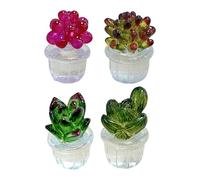 Dashiell succulente Artificielle - Faux succulentes colorées, Petites Grasses en Pot, décoration de Table créative vive pour la Maison, Le Lieu de Travail