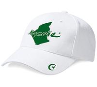 DASHOP Casquette Algérie Mini Pays Blanc et Vert Émeraude