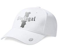 DASHOP Casquette Portugal Mini Pays Blanc et Argent Métallisé