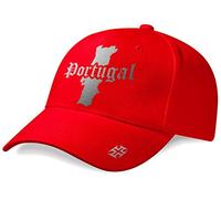 DASHOP Casquette Portugal Mini Pays Rouge et Argent Métallisé