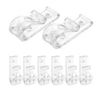 DASHUMIL Clips pour Stores, tirettes de Stores enrouleurs, Pince à Boucle de Drap, 8pcs, Fer et ABS, vis incluses, système Double Trou, pour Enfants, pour Rideaux et Stores