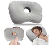 DASIAUTOEM Coussin de piercing avec trou - Coussin de piercing pour les personnes dormant sur le côté - Coussin de perçage d'oreille pour les personnes dormant sur le côté - Pour soulager la douleur