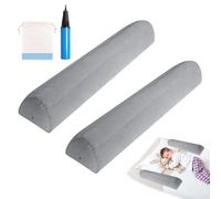 DASIAUTOEM Lot de 2 barrières de lit gonflables pour enfants - Avec pompe à main - Pour les voyages, les lits doubles et les lits pliants