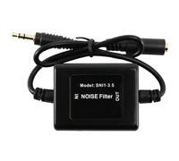 Dasing Filtre antiparasite 3,5 mm - Filtre anti-bourdonnement - Prise jack - Filtre anti-bruit - Isolation audio pour voiture - Radio domestique - Stéréo - 3,5 mm - Noir