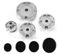 Dasing Kit de chapeau de cuisinière, couvercle de cuisinière amélioré, cuisinière à gaz, couronne de brûleur, capuchon de flamme, capuchon de brûleur à gaz, compatible avec la plupart des brûleurs de
