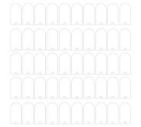 Dasing Lot de 50 cartes de mariage en acrylique mat, décoration transparente, plaque nominative en acrylique à faire soi-même, carte de place A.