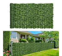 DASJD Haie Artificielle en Rouleau, Clôture Brise-Vue de Feuilles Lierre, Anti-UV écran de Confidentialité pour Jardin, ExtéRieur, Cour, Balcon, Terrasse, Patio,1x5m