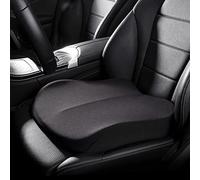 DASJD Rehausseur Voiture Adulte, Coussin de Siège De Voiture en Mousse à Mémoire, Ergonomique Coussin Siege Auto pour Voiture, Chaise de Bureau et Chaise de Maison, Noir