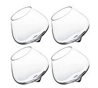 DASJD Verre Culbuto AVCE Tumbler Bottom Rotatif, Personnalisé Bascule Verre Rhum/Whisky, Cristal Liqueur Shot pour Whisky, Rhum, Scotch, Cognac, Irlandais, Bourbon et Cocktails,4pcs