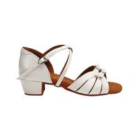 DASJKDI Chaussures de danse for enfants, chaussures latines for filles, salon, jazz moderne, sandales d'entraînement for salsa et tango pour Femme pour Jazz/Latin/Standard/Rumba(Beige,41 (25.5cm))