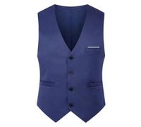DASJKDI Gilet slim fit for homme, printemps et automne(Lake blue,5XL)