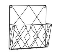 DASJKDI Porte Journaux Revues Boîte de rangement murale, support télécommande, porte-journaux, étagère , mallette adhésive, fournitures d'organisation à domicile(Black A)