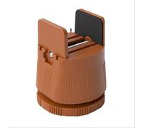 DASJKDI Rehausseurs de Meubles lit, 2 pièces, Coussinets Anti-Vibrations, antichocs, antidérapants, Hauteur réglable, Coussin Pieds Table pour Lits, Tables, chaises ou canapés(Brown-Width 1-50mm)