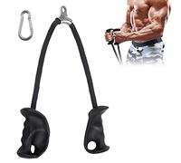 DASKING Ergonomique Corde Triceps, Anti-Slip Attachements Musculation Pull Down Tendeur LAT CâBle Machine Attachment, Rubber Grip pour Exercices Triceps, EntraîNement Musculaire