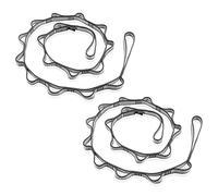 DASKING Lot de 2 Daisy Chains, Sangle d'extension pour Hamac de Yoga 180cm/5.9ft, Réglable Multi Boucles Élingue d'escalade Sling 23KN en Nylon - Bandes d'exercice pour Stretching, Pilates, Fitness