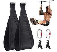 DASKING Sangles Abdominaux 2, Costaud Passants pour Bras avec Mousquetons Fitness Abdos Musculation Straps EntraîNement Abdominal, Sangles Abdominales pour Barre De Traction Ab Strap Slings Suspendues