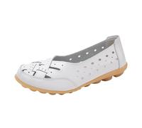 Dasongff Ballerines Femme Petit Talon Confortable Ballerine Plates Bout Fermé Chaussures à Enfiler Pied Large Chaussures Travail Antidérapant Maille Respirant Slip-ins et Semelle Souple