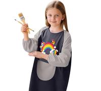 Dasongff Blouse Peinture Enfant 2-12 Ans, Tablier Imperméable Tablier Manches Longues Enfant avec Poches pour Peinture, Faire Cuire Un gâteau, Cuisiner