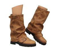 Dasongff Bottes de Pluie Mi-Mollet Sans Couture pour Femmes Imperméables Bottes Wellington Antidérapantes et Confortables