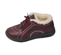 Dasongff Bottes D'Hiver Pour Femmes à Fermeture éClair DoubléEs De Fourrure Bottes Chaudes à La Cheville Courtes Confortables, AntidéRapantes Et ImperméAbles Pour L'ExtéRieur