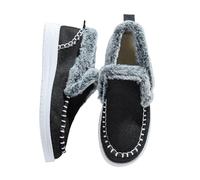 Dasongff Bottes D'Hiver Pour Femmes à Fermeture éClair DoubléEs De Fourrure Bottes Chaudes à La Cheville Courtes Confortables, AntidéRapantes Et ImperméAbles Pour L'Extérieur Pas Cher