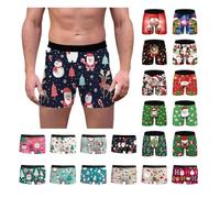 Dasongff Boxer Noël Homme Impression 3D Boxeurs Slips Moche Motif Nouveauté Shorts Caleçons sous-vêtements Bâillon Cadeau Personnalisé Collection Sport Pas Cher Rigolo Noel Mode Chic Calecon Drôles