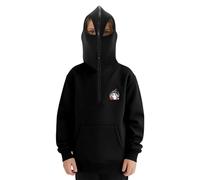 Dasongff Cagoule Zip Pull Garçon Balaclava Sweats à Capuche Polaire Uni Y2K Hoodie Grande Taille Sweatshirts Coupe Vent Veste mi Saison Masque Vélo Moto Manteau Blouson Hiver Chaud
