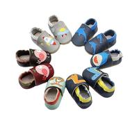 Dasongff Chaussons Chaussures Bébé Premiers Pas Cuir Souple Antidérapant Chausson Bebe Fille Chausson Cuir Bébé Garcon 0 à 24 Mois Chaussures Bébé Filles Souples Cuir Suédé Dessin Animé