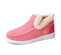 Dasongff Chaussons D'Hiver Pour Femmes en Micro-Suède et Fausse Fourrure Polaire avec Mousse à Mémoire de Forme Respirants Antidérapants Semelle Pour L'Intérieur et L'extérieur Pas Cher