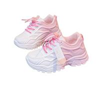 Dasongff Chaussure Enfant Basket Fille Sneaker Sport Chaussures Course Running Entrainement Outdoor Indoor Chaussure à Lacets Mesh Running Sneakers Chaussures pour Enfants Tout-Petit
