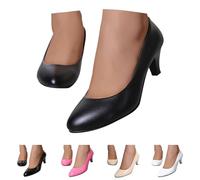 Dasongff Chaussures à Talon Classiques pour Femme Escarpins Petit Talon en PU Confortable Femmes Escarpins Chaussures à Talon Haut Chaussures Classiques pour Dame Mariage Bureau