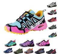 Dasongff Chaussures de Trail Running pour Femme Adhérence tout-terrain Maintien du pied Protection Respirant Imperméable et anti-intempéries Confort pour Running Gym Training Fitness Plage