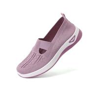 Dasongff Chaussures Orthopédiques Femme - Basket de Marche Mode et Sport Respirant Confort Chic Leger Chaussures sans Lacets Femme à Motifs Floraux Orthopédique Basket sans Lacet