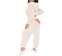 Dasongff Combinaison Pyjama Aide Soignante Femme Hiver Chaud Sanitaire pour Personnes âgées Fausse, Incontinence ou Alzheimer - Combinaison Pyjama Une Pièce
