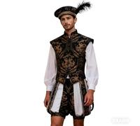 Dasongff Déguisement Prince pour Homme Médiévaux Costume Prince de Perse Moyen Age, Princesses, Reine - Déguisement Adultes et Accessoires pour Halloween, Carnaval et fêtes
