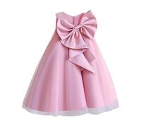Dasongff Enfant Fille Robe Ceremonie Mariage Longue Carnaval Tutu sans Manches Robes Bapteme de Communion d'anniversaire du Soir Communion Anniversaire Fête Robe de Mariée, 140cm
