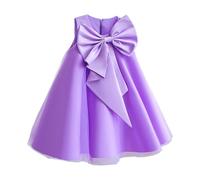 Dasongff Enfant Fille Robe Ceremonie Mariage Longue Carnaval Tutu sans Manches Robes Bapteme de Communion d'anniversaire du Soir Communion Anniversaire Fête Robe de Mariée, 140cm